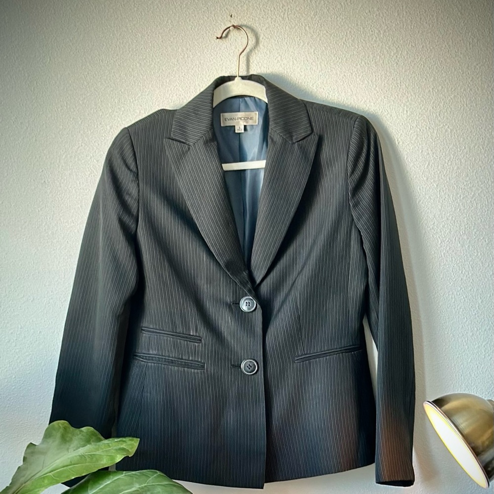Evan Picone Pinstripe Suit Jacket